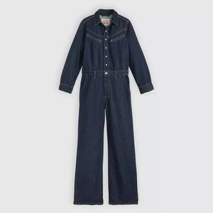 Levi's Women's Dark Blue Denim Overalls